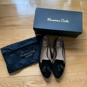 Massimo Dutti Tassel Slipper Style Loafer